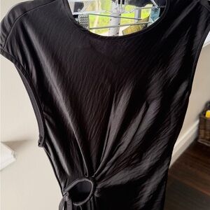 Elegant Black Midi Dress